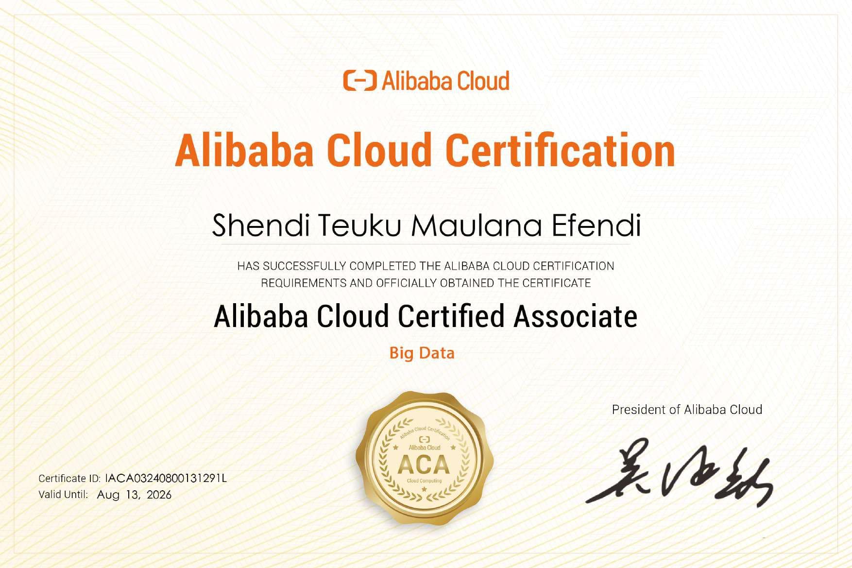 Alibaba Cloud Associate Big Data